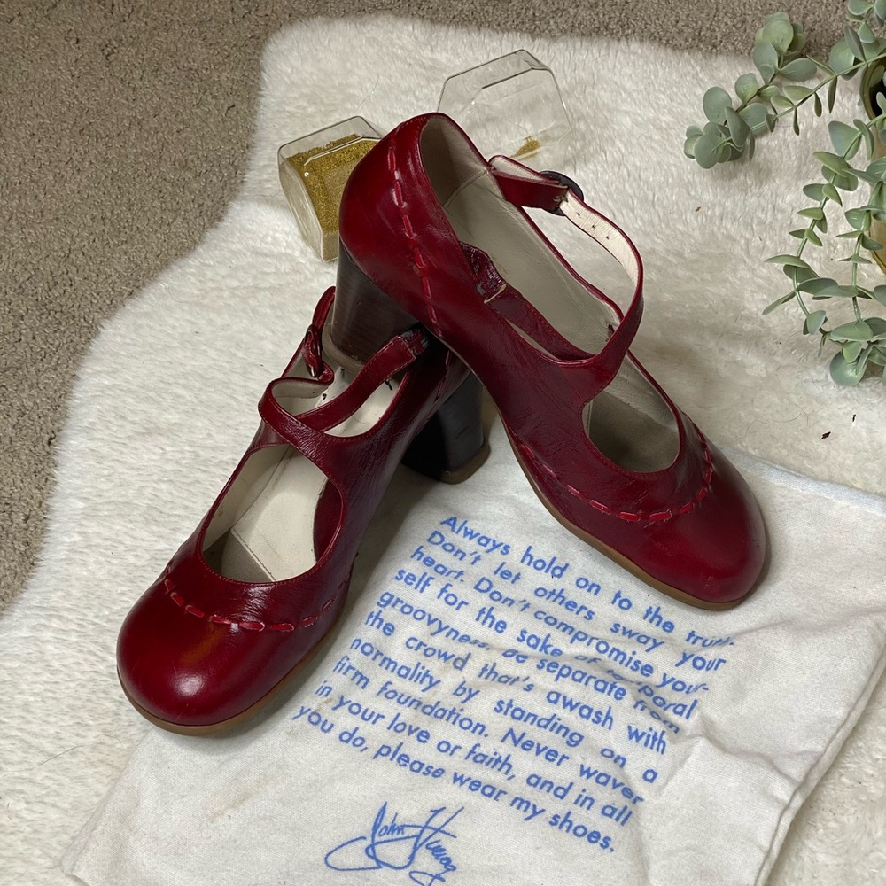 John Fluevog Operetta 2 Strap Malibran Mary Janes
